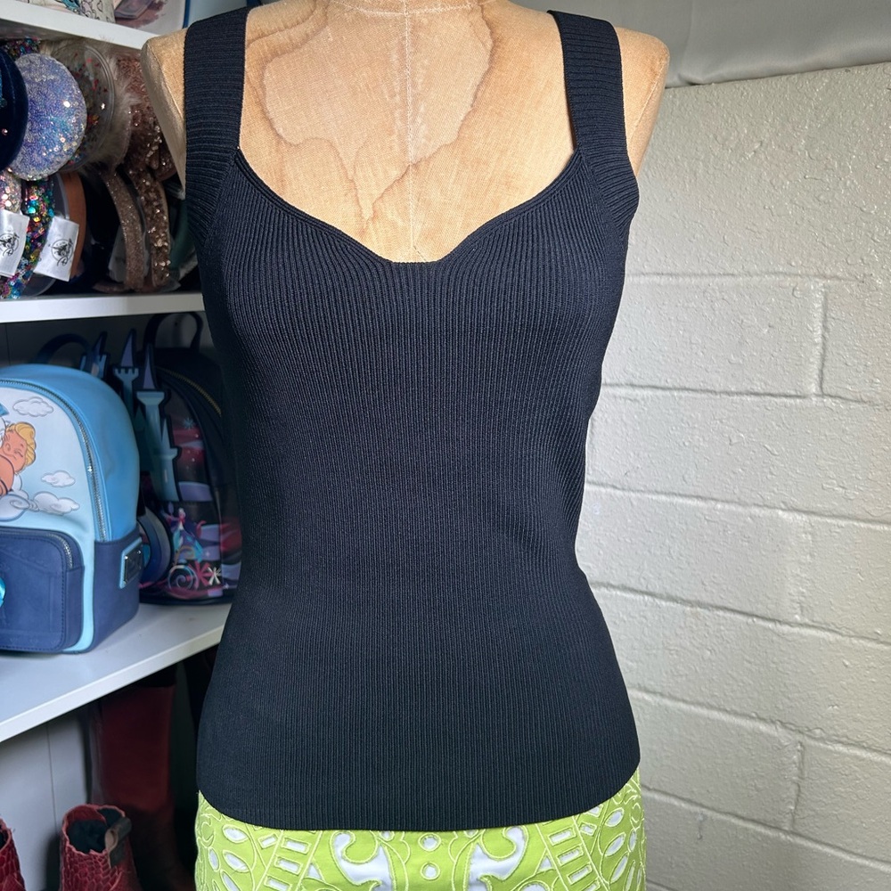 REISS DANI
SWEETHEART NECK TOP IN BLACK Sz M